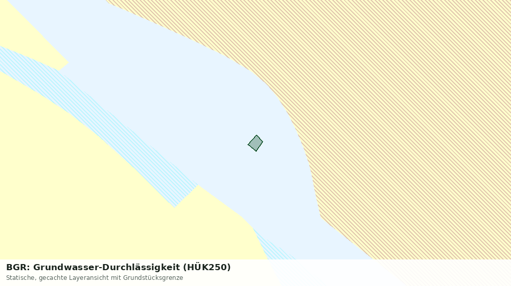 Statische Kartenansicht: BGR: Grundwasser-Durchlässigkeit (HÜK250)