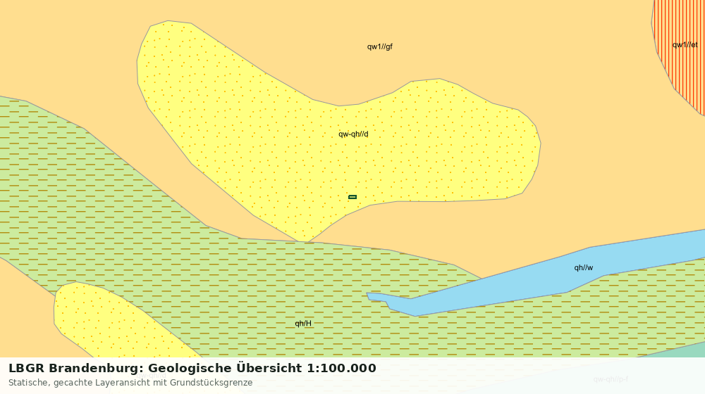 Statische Kartenansicht: LBGR Brandenburg: Geologische Übersicht 1:100.000