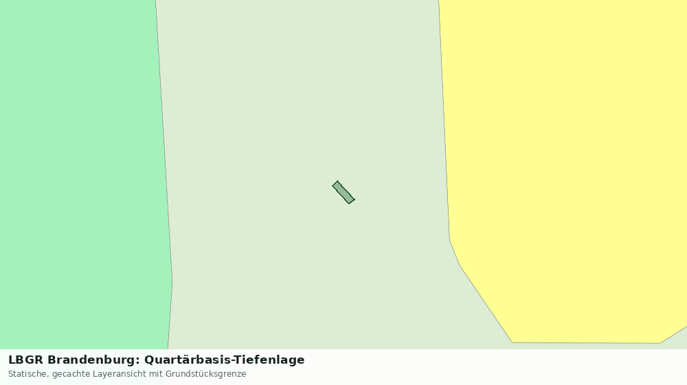 Statische Kartenansicht: LBGR Brandenburg: Quartärbasis-Tiefenlage