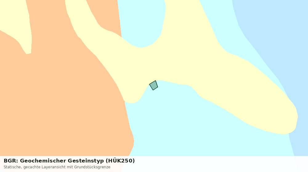 Statische Kartenansicht: BGR: Geochemischer Gesteinstyp (HÜK250)