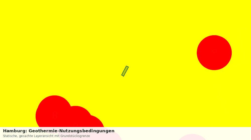 Statische Kartenansicht: Hamburg: Geothermie-Nutzungsbedingungen