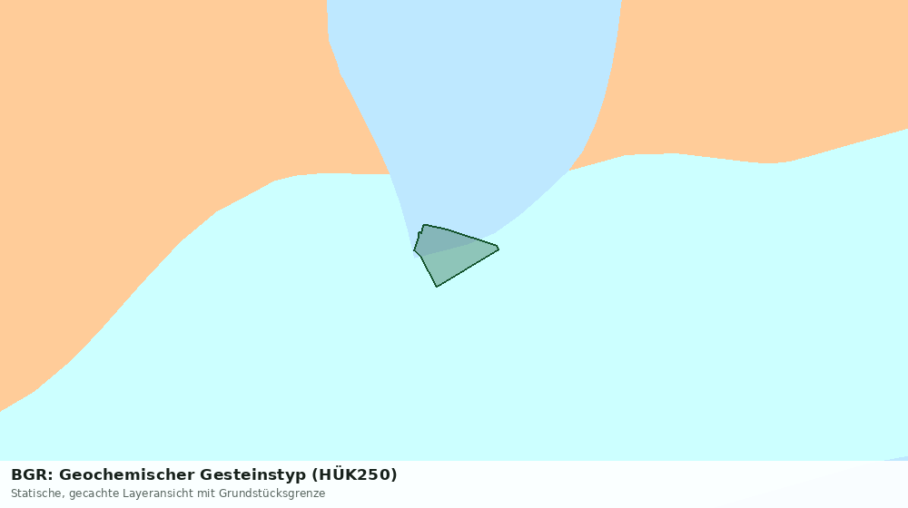 Statische Kartenansicht: BGR: Geochemischer Gesteinstyp (HÜK250)