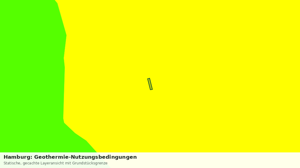 Statische Kartenansicht: Hamburg: Geothermie-Nutzungsbedingungen