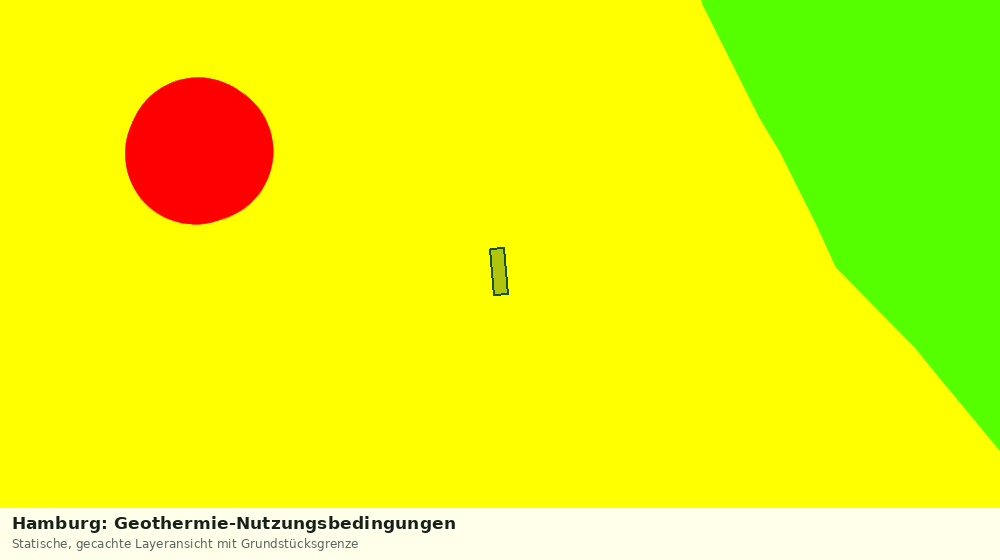 Statische Kartenansicht: Hamburg: Geothermie-Nutzungsbedingungen