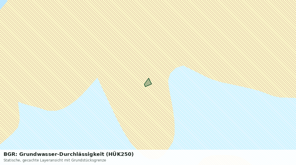 Statische Kartenansicht: BGR: Grundwasser-Durchlässigkeit (HÜK250)