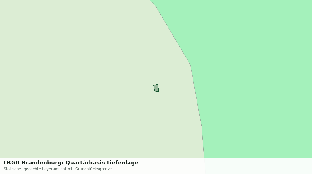 Statische Kartenansicht: LBGR Brandenburg: Quartärbasis-Tiefenlage