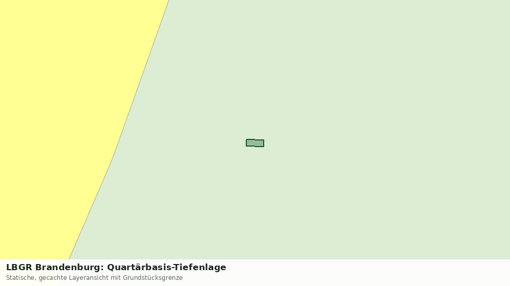 Statische Kartenansicht: LBGR Brandenburg: Quartärbasis-Tiefenlage