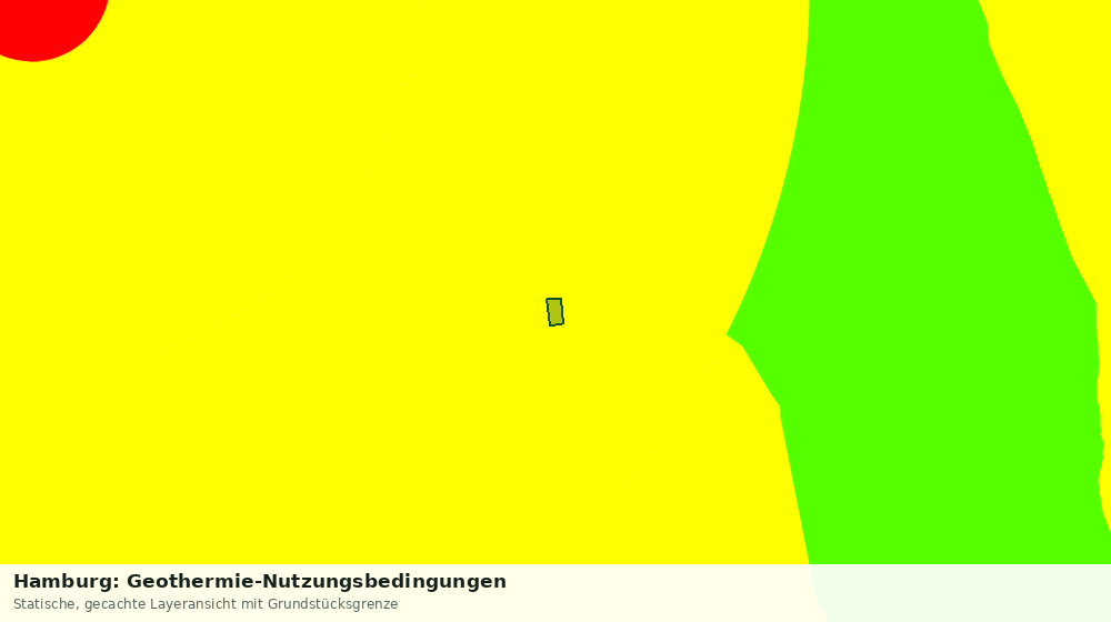 Statische Kartenansicht: Hamburg: Geothermie-Nutzungsbedingungen