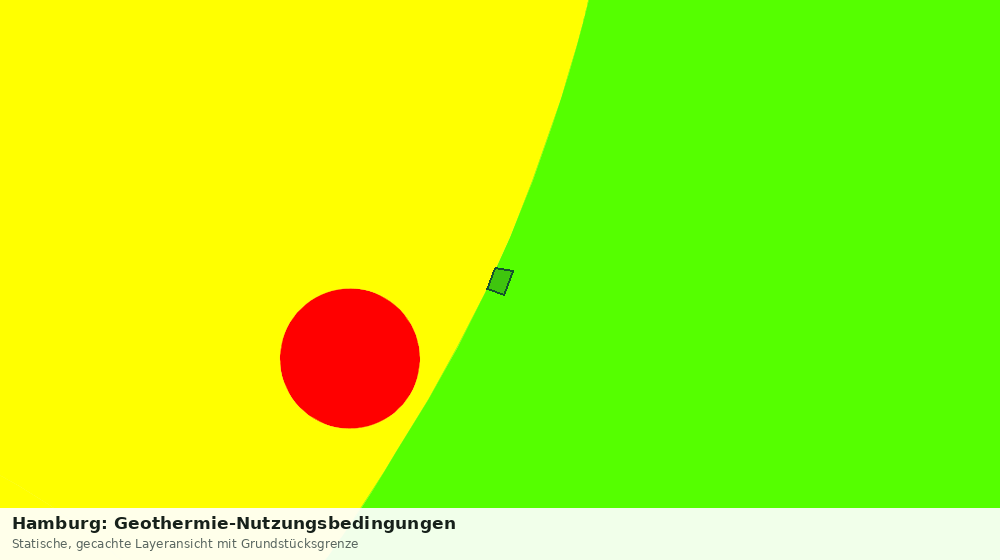 Statische Kartenansicht: Hamburg: Geothermie-Nutzungsbedingungen