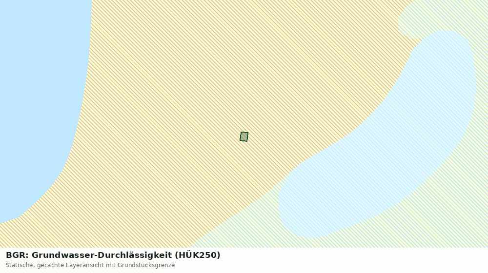 Statische Kartenansicht: BGR: Grundwasser-Durchlässigkeit (HÜK250)