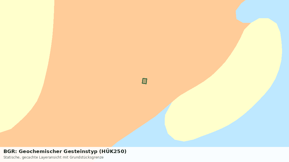 Statische Kartenansicht: BGR: Geochemischer Gesteinstyp (HÜK250)