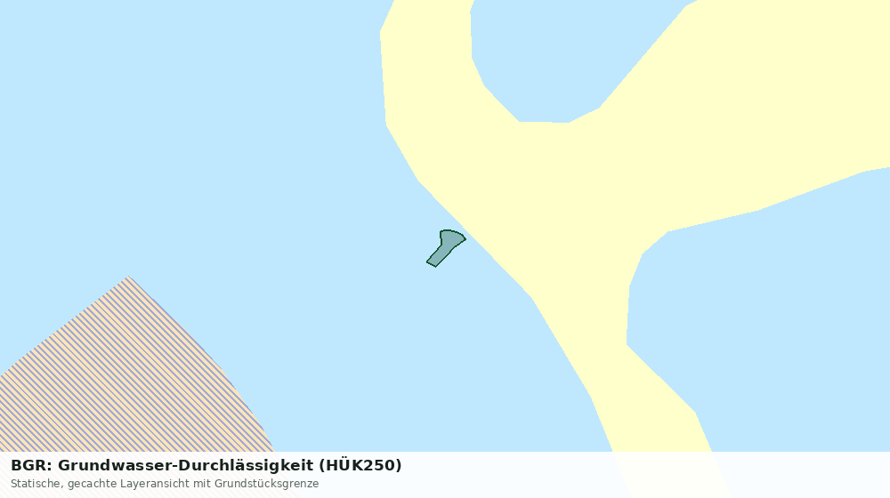Statische Kartenansicht: BGR: Grundwasser-Durchlässigkeit (HÜK250)