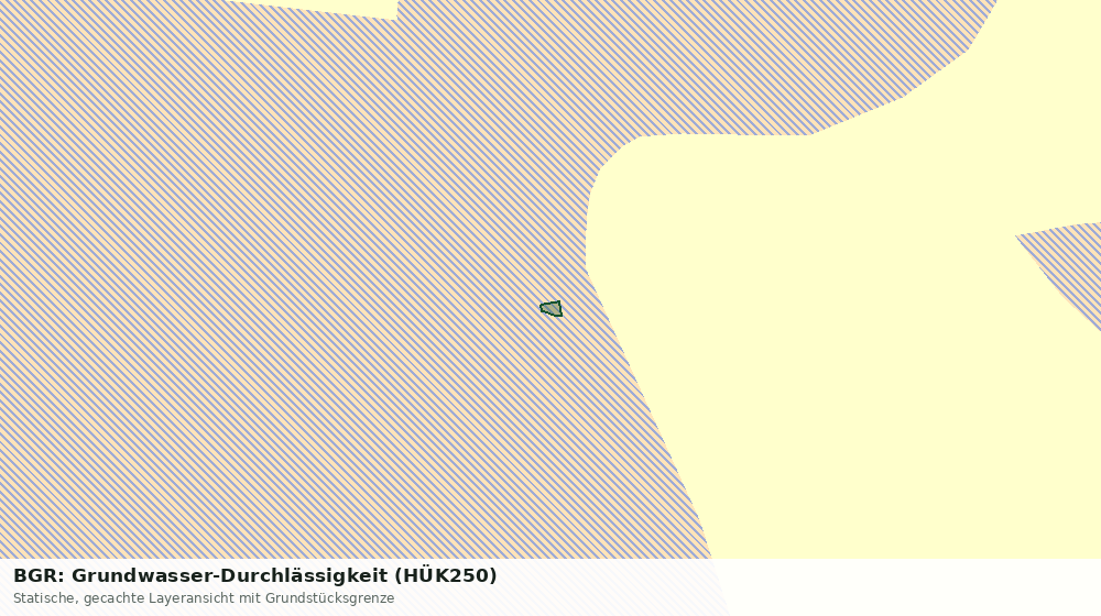 Statische Kartenansicht: BGR: Grundwasser-Durchlässigkeit (HÜK250)