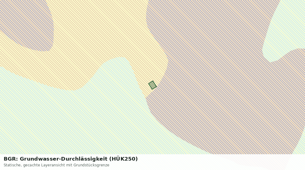 Statische Kartenansicht: BGR: Grundwasser-Durchlässigkeit (HÜK250)