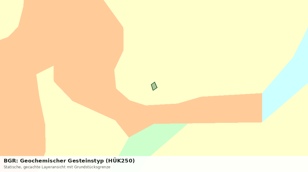 Statische Kartenansicht: BGR: Geochemischer Gesteinstyp (HÜK250)