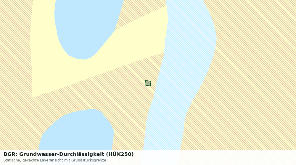 Statische Kartenansicht: BGR: Grundwasser-Durchlässigkeit (HÜK250)
