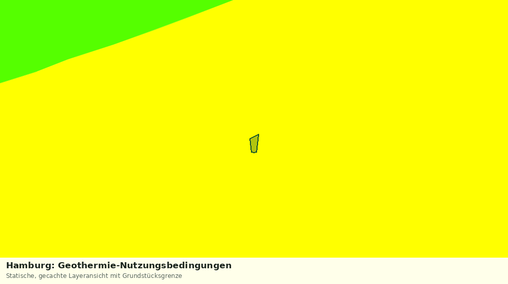 Statische Kartenansicht: Hamburg: Geothermie-Nutzungsbedingungen