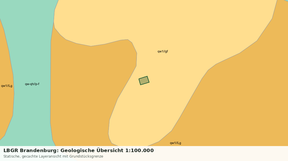 Statische Kartenansicht: LBGR Brandenburg: Geologische Übersicht 1:100.000