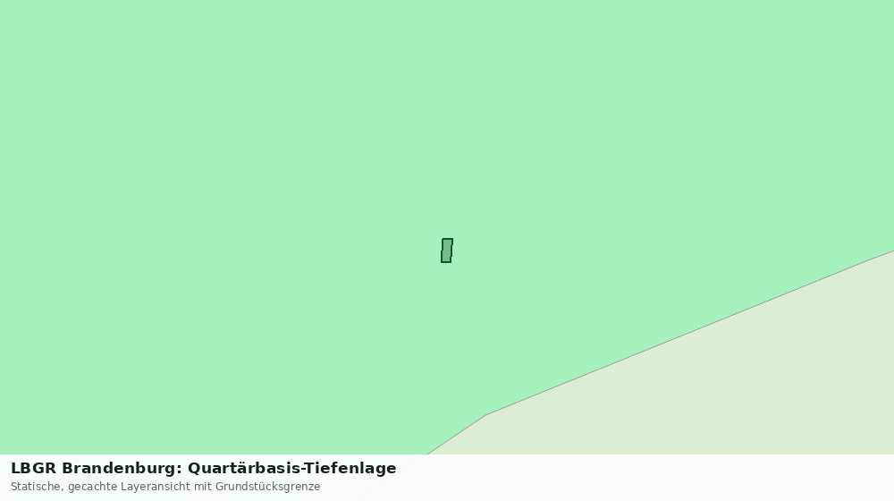 Statische Kartenansicht: LBGR Brandenburg: Quartärbasis-Tiefenlage