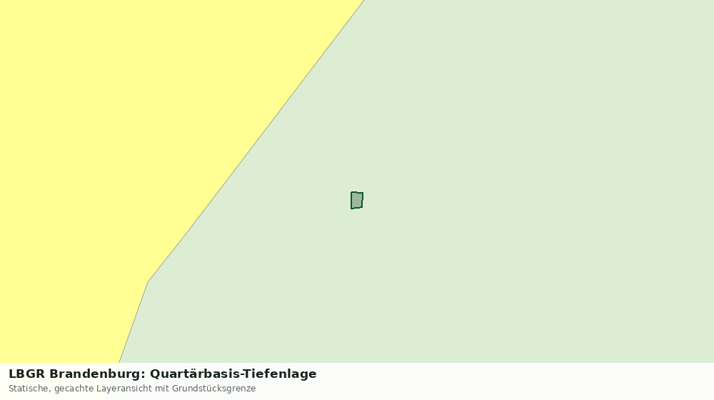 Statische Kartenansicht: LBGR Brandenburg: Quartärbasis-Tiefenlage