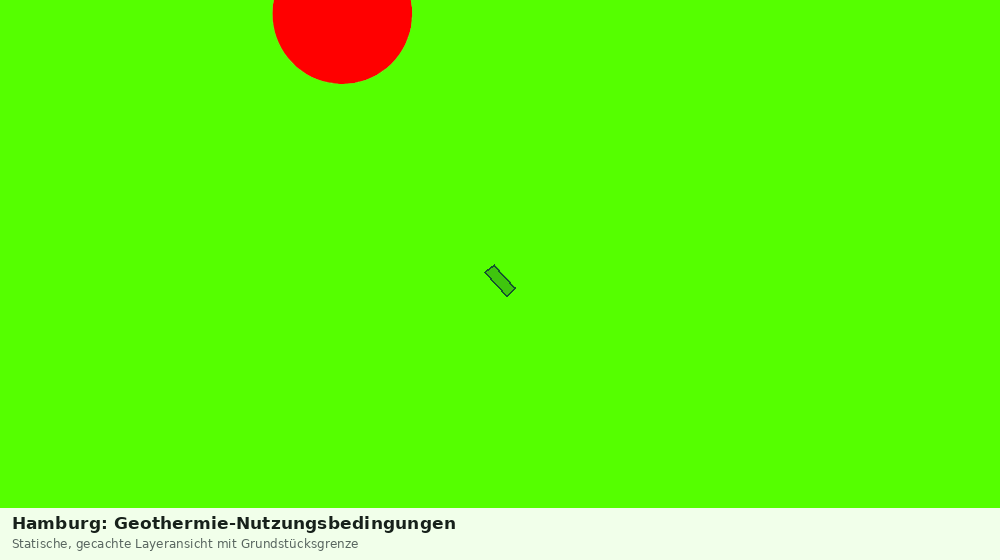 Statische Kartenansicht: Hamburg: Geothermie-Nutzungsbedingungen