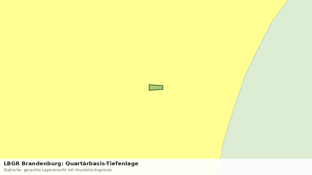Statische Kartenansicht: LBGR Brandenburg: Quartärbasis-Tiefenlage