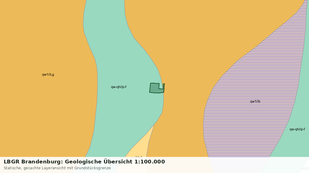 Statische Kartenansicht: LBGR Brandenburg: Geologische Übersicht 1:100.000