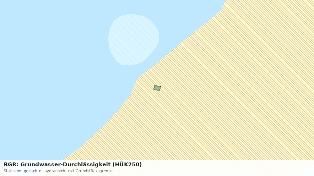 Statische Kartenansicht: BGR: Grundwasser-Durchlässigkeit (HÜK250)