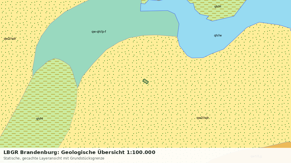 Statische Kartenansicht: LBGR Brandenburg: Geologische Übersicht 1:100.000