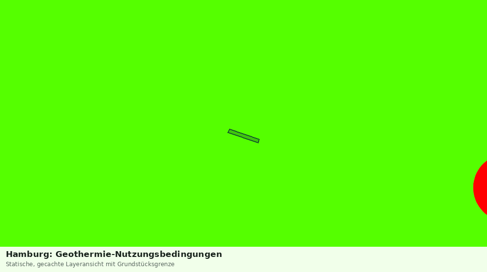 Statische Kartenansicht: Hamburg: Geothermie-Nutzungsbedingungen