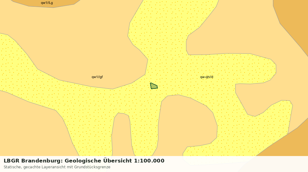 Statische Kartenansicht: LBGR Brandenburg: Geologische Übersicht 1:100.000