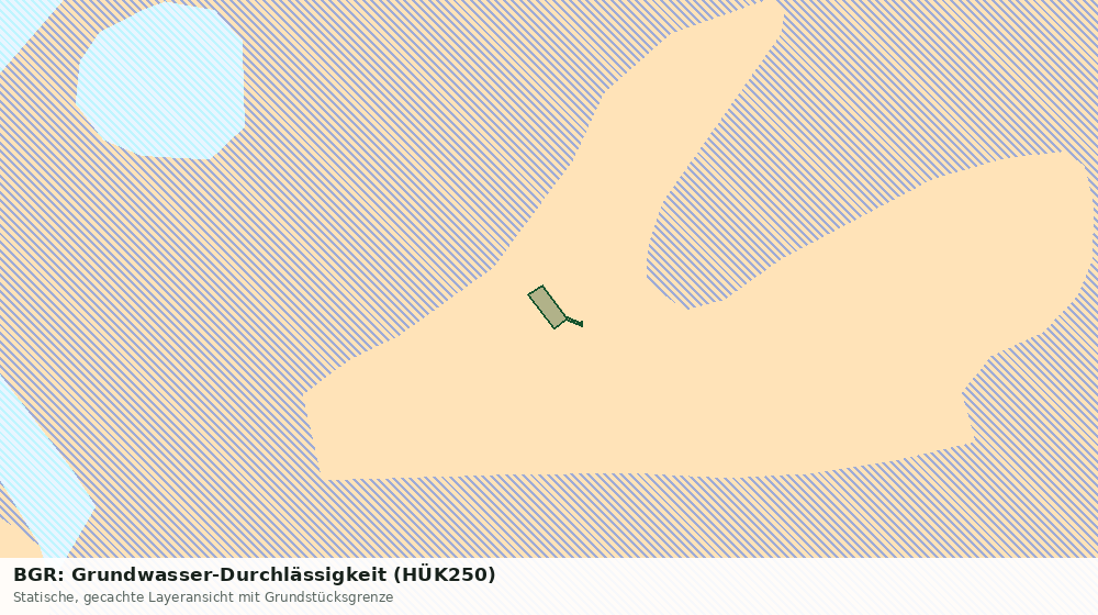 Statische Kartenansicht: BGR: Grundwasser-Durchlässigkeit (HÜK250)