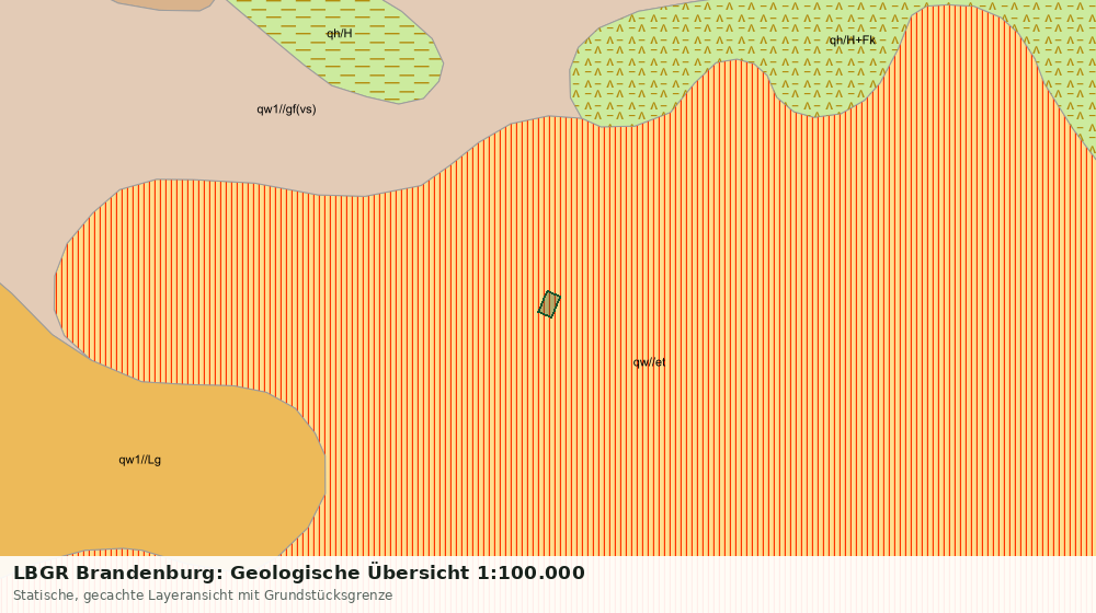Statische Kartenansicht: LBGR Brandenburg: Geologische Übersicht 1:100.000