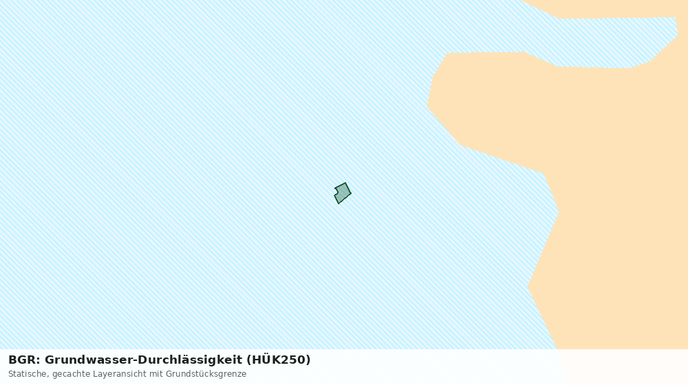 Statische Kartenansicht: BGR: Grundwasser-Durchlässigkeit (HÜK250)