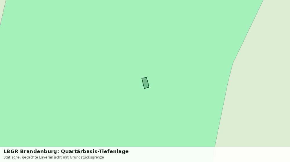 Statische Kartenansicht: LBGR Brandenburg: Quartärbasis-Tiefenlage