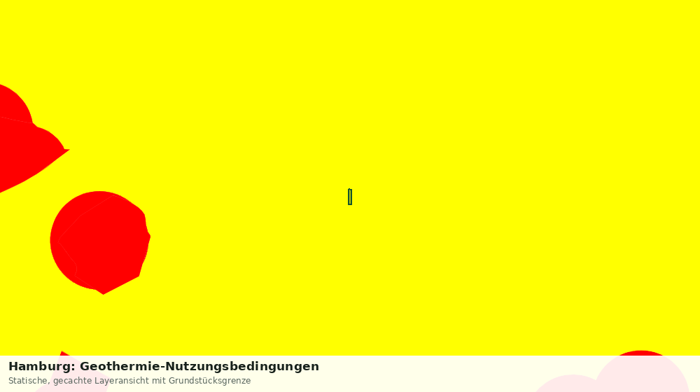 Statische Kartenansicht: Hamburg: Geothermie-Nutzungsbedingungen