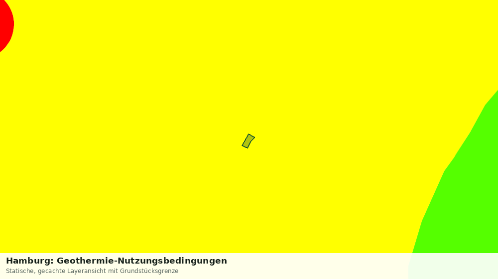 Statische Kartenansicht: Hamburg: Geothermie-Nutzungsbedingungen