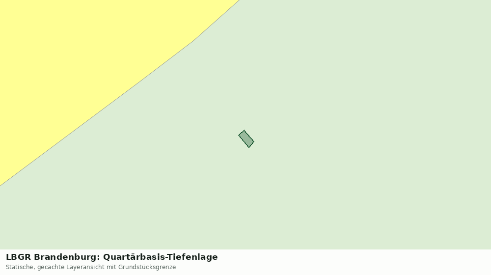 Statische Kartenansicht: LBGR Brandenburg: Quartärbasis-Tiefenlage