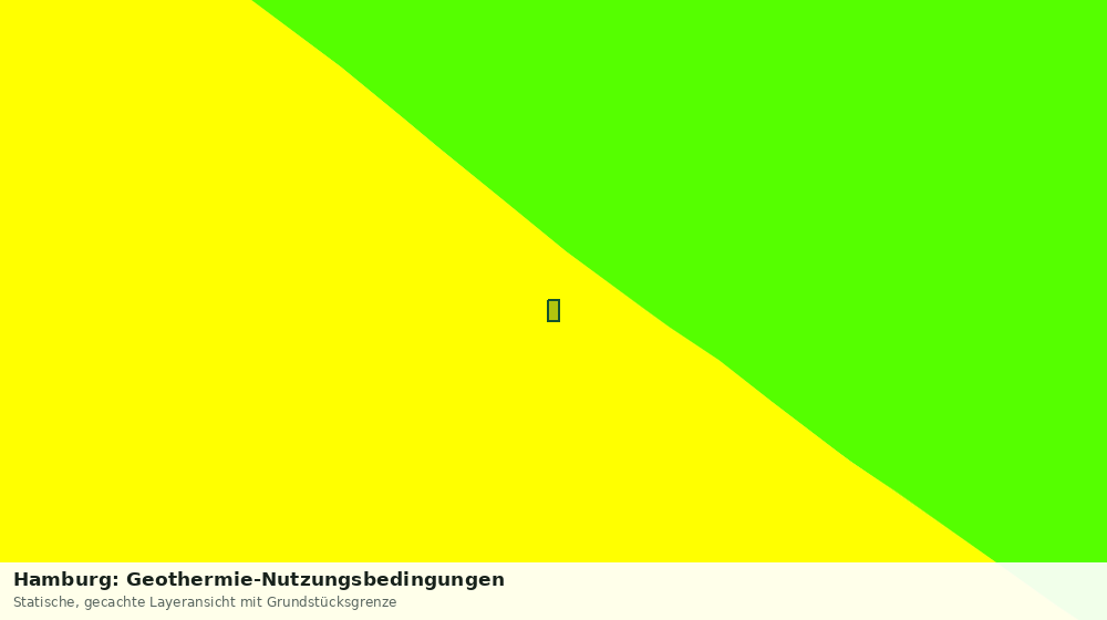 Statische Kartenansicht: Hamburg: Geothermie-Nutzungsbedingungen