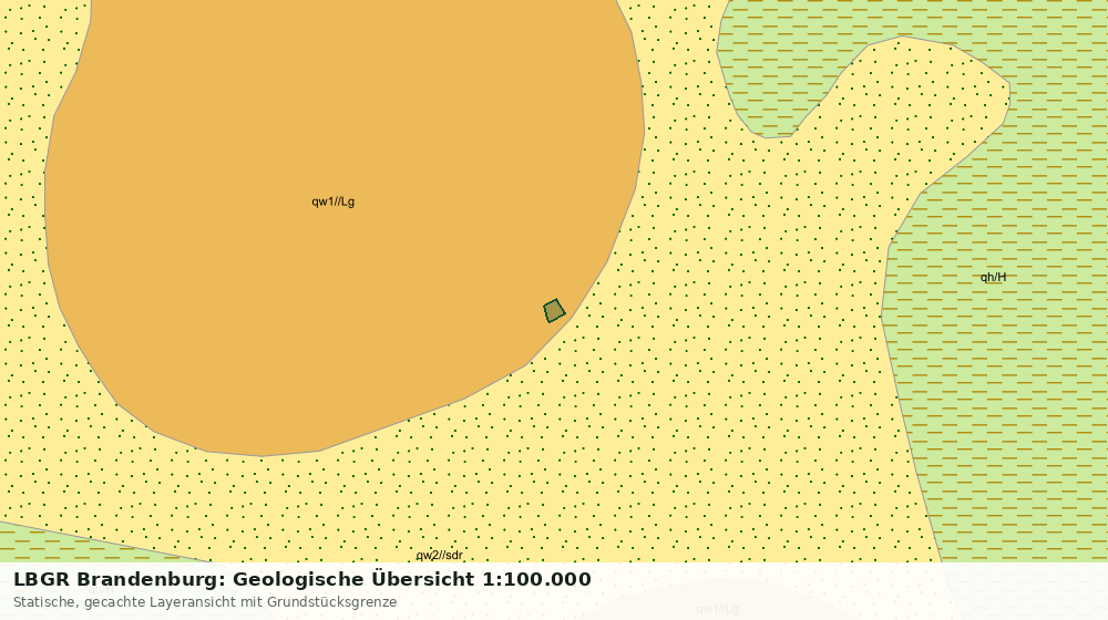 Statische Kartenansicht: LBGR Brandenburg: Geologische Übersicht 1:100.000