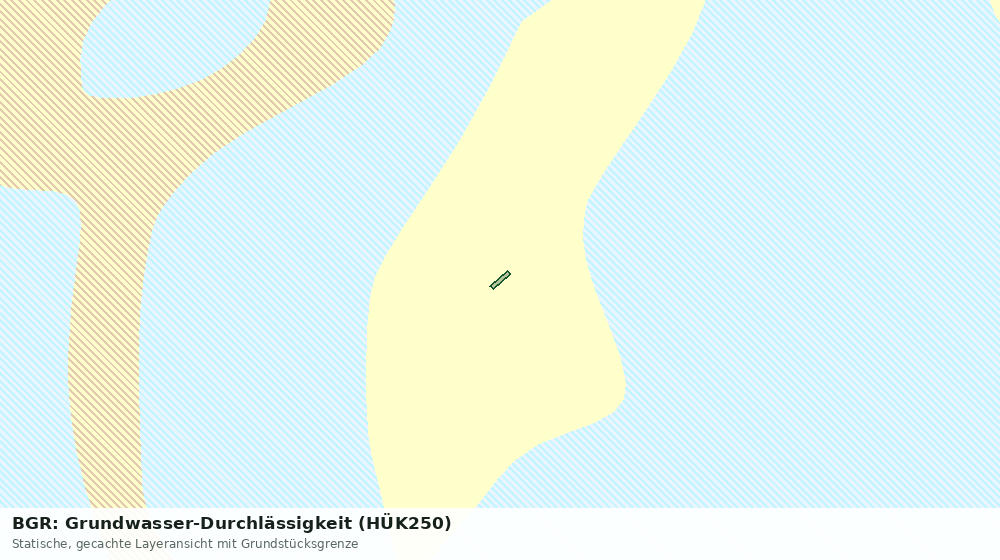 Statische Kartenansicht: BGR: Grundwasser-Durchlässigkeit (HÜK250)