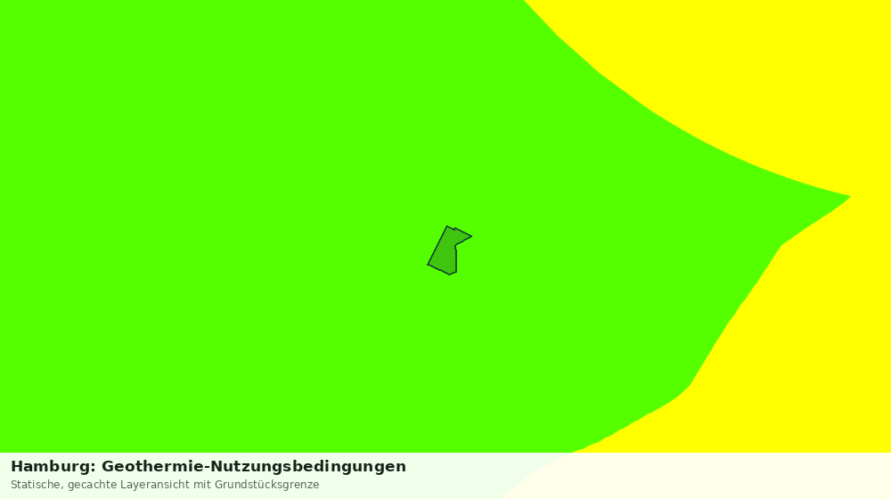 Statische Kartenansicht: Hamburg: Geothermie-Nutzungsbedingungen