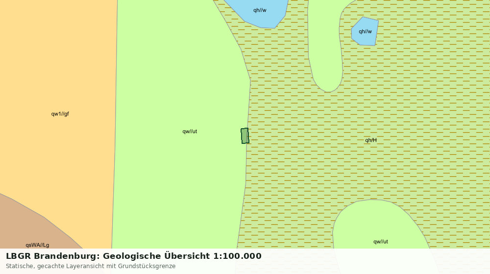 Statische Kartenansicht: LBGR Brandenburg: Geologische Übersicht 1:100.000