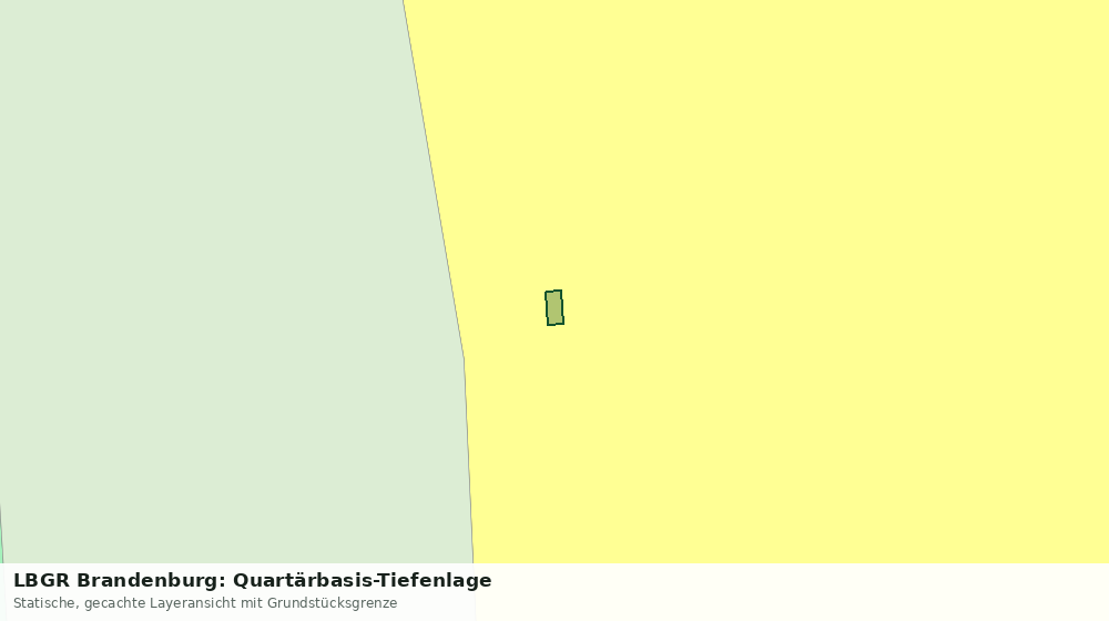 Statische Kartenansicht: LBGR Brandenburg: Quartärbasis-Tiefenlage