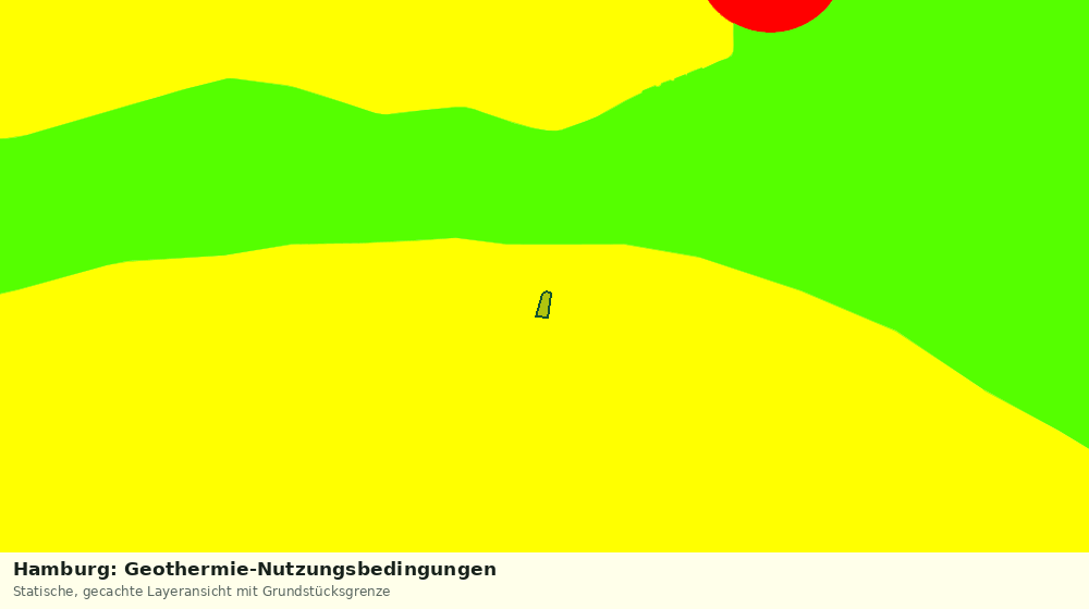 Statische Kartenansicht: Hamburg: Geothermie-Nutzungsbedingungen