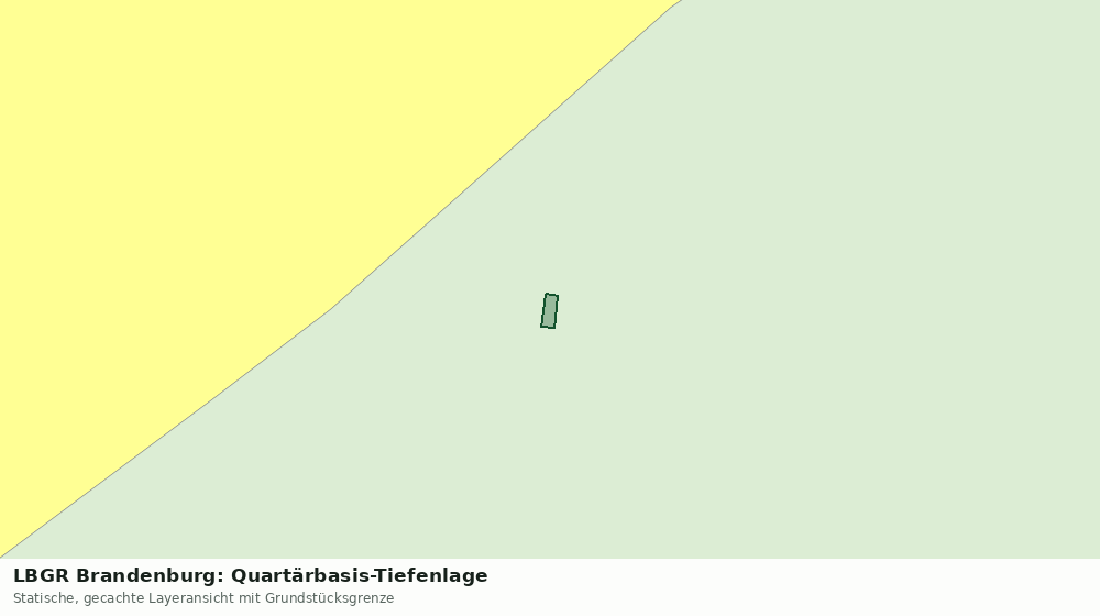 Statische Kartenansicht: LBGR Brandenburg: Quartärbasis-Tiefenlage