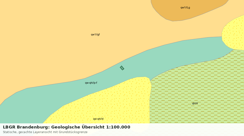 Statische Kartenansicht: LBGR Brandenburg: Geologische Übersicht 1:100.000