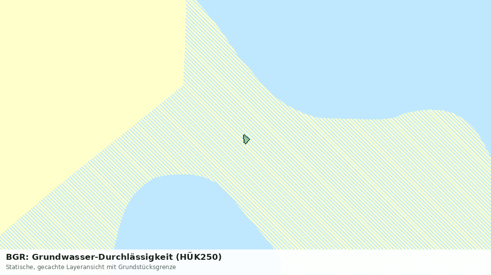 Statische Kartenansicht: BGR: Grundwasser-Durchlässigkeit (HÜK250)