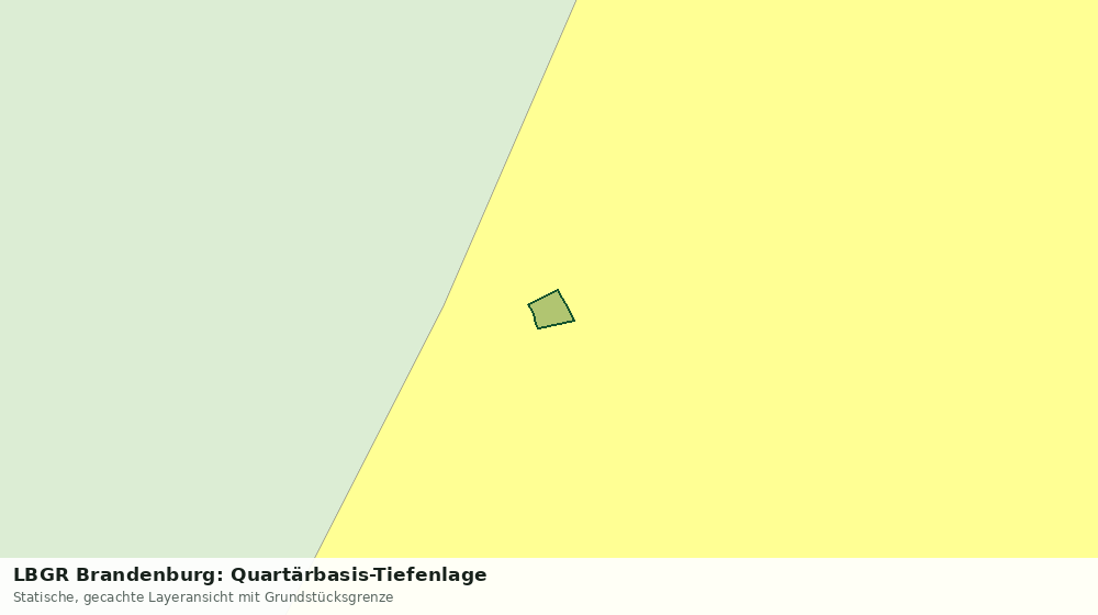 Statische Kartenansicht: LBGR Brandenburg: Quartärbasis-Tiefenlage