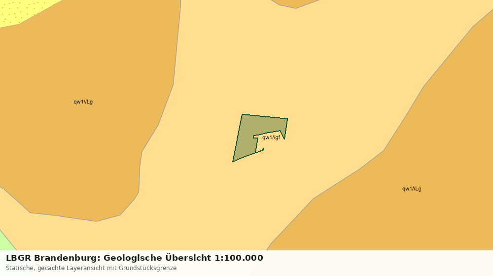 Statische Kartenansicht: LBGR Brandenburg: Geologische Übersicht 1:100.000